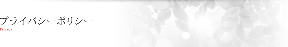 プライバシーポリシー